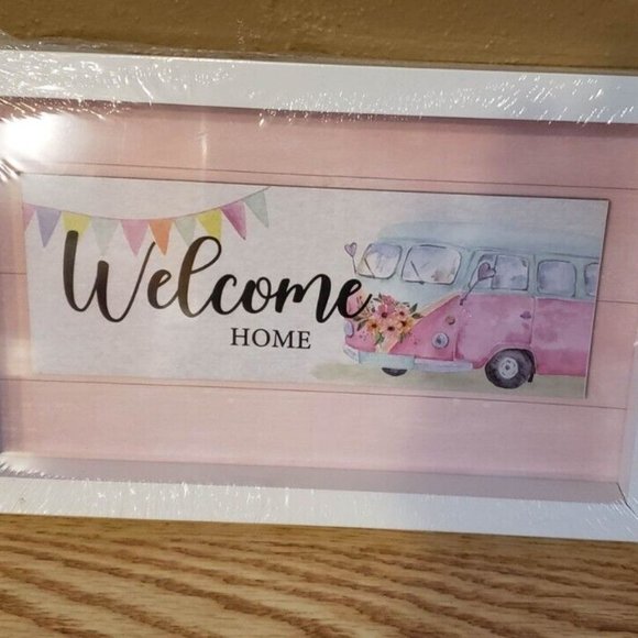 "Welcome Home" Wall Hanging Decor Sign Van - Picture 4 of 13